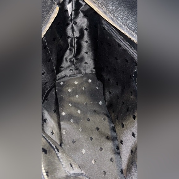 Kate Spade Black Leather Tote And Charm - Picture 7 of 8